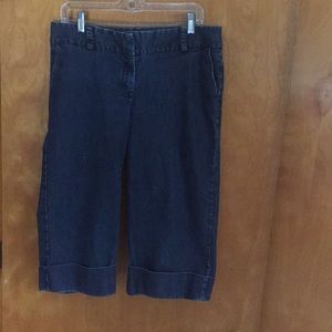 Below knee jean shorts